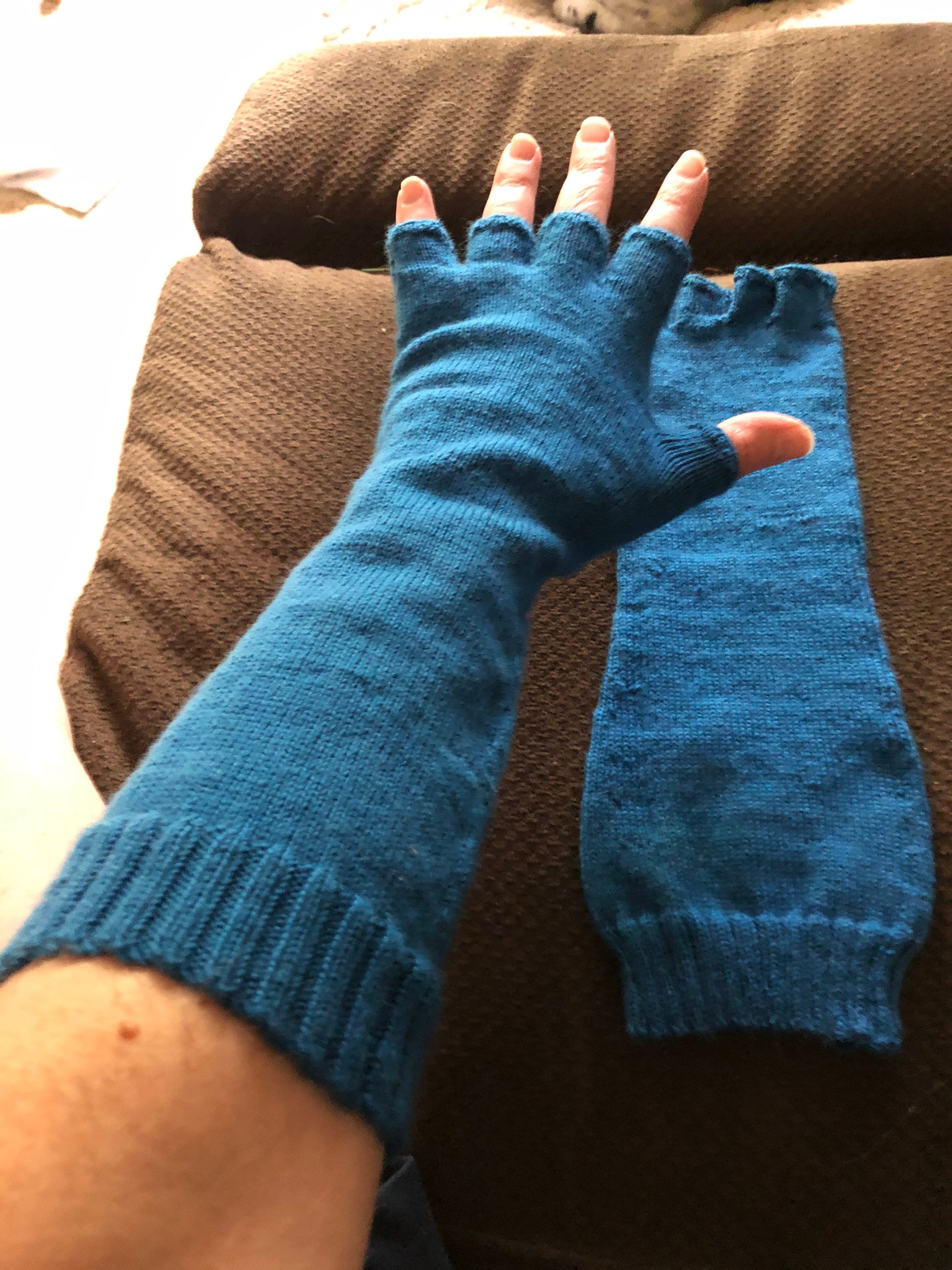 Elbow length fingerless gloves Etsy
