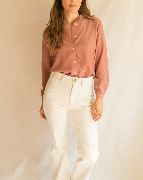 Dusty Rose button up - image 1