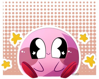 Kirby: sticker/magnet