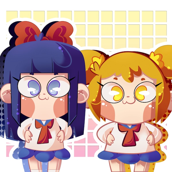 Pop Team Epic: sticker/magnet