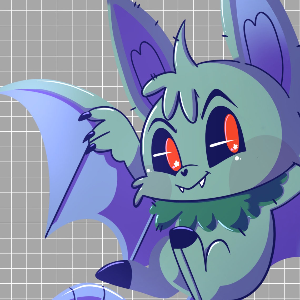 Neopets: Mutant Korbat Sticker/magnet - Etsy