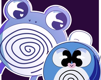 060-061 Poliwag and Poliwhirl: Sticker