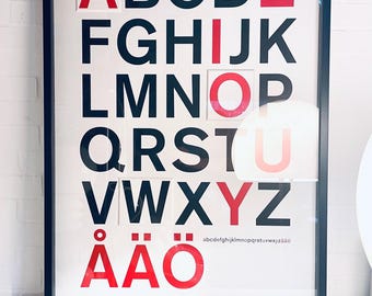 Large Vintage Picture Alphabet by IKEA - Etsy