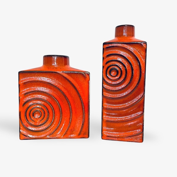 RESERVADO Vasos vintage “Cyclon” da Zalloni, laranja, 1960