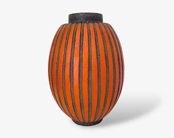 70s Fat Lava Vase Yellow Brown 414-16 Scheurich - Etsy