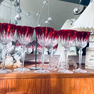 6 x Elegant vintage champagne roman glasses