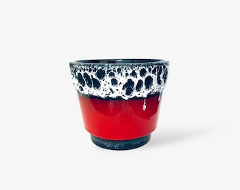 70s Fat Lava Flower Pot