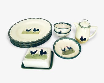 Zeller Keramik Rooster and Hen
