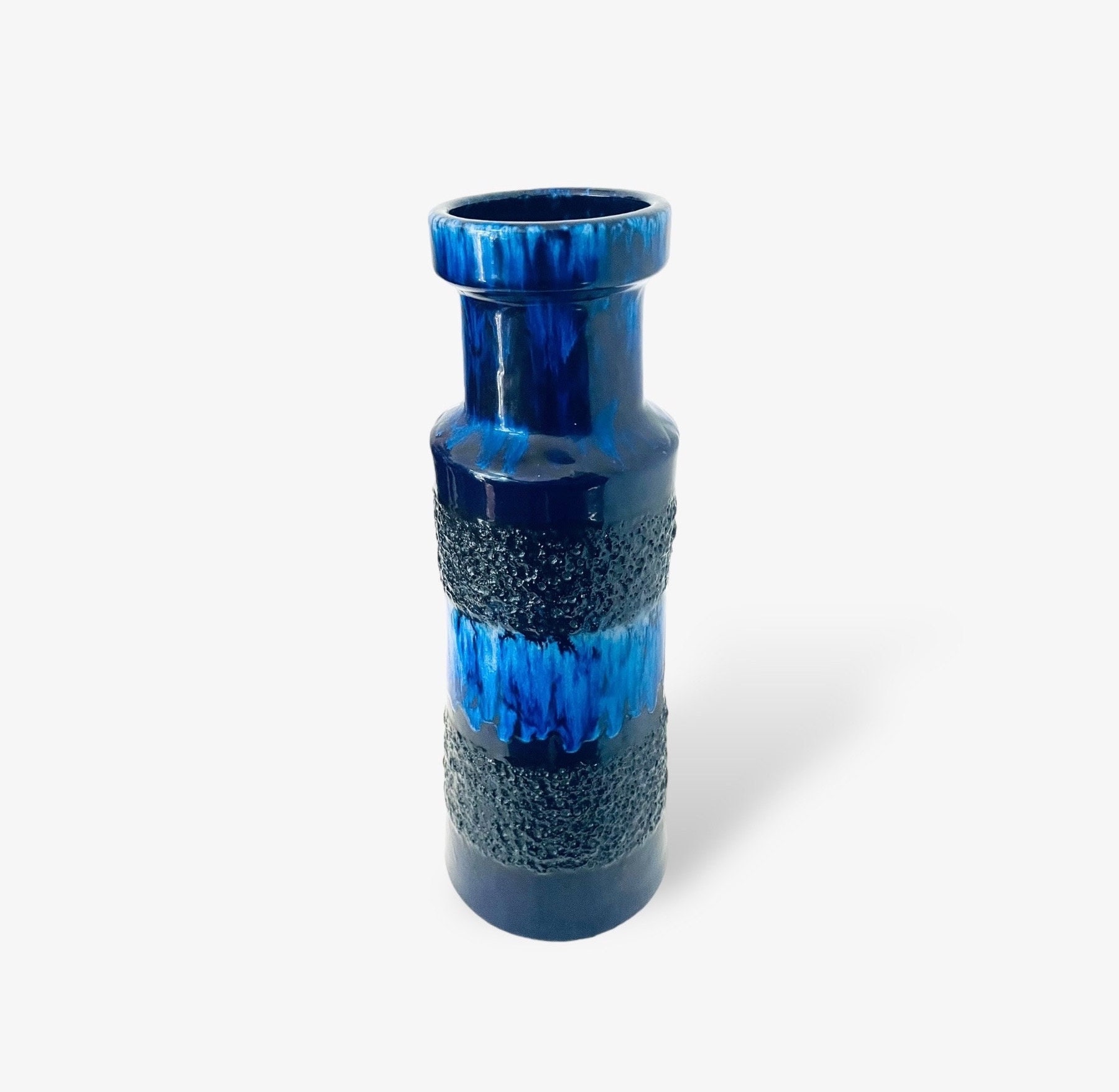 70s Fat Lava (Scheurich社製) 70er Jahre Fat Lava Vase blau / Scheurich - Etsy 日本