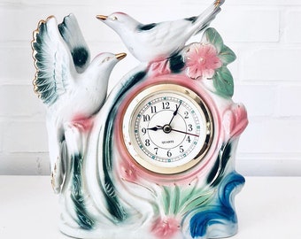 50s Rockabilly porcelain clock