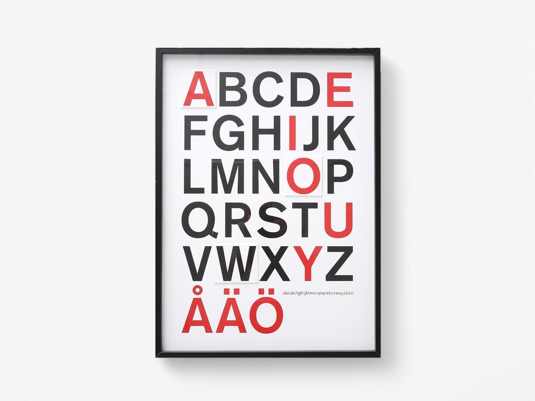 Large Vintage Picture Alphabet by IKEA - Etsy