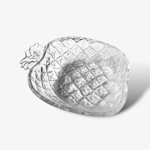 70s pineapple bowl pressed glass