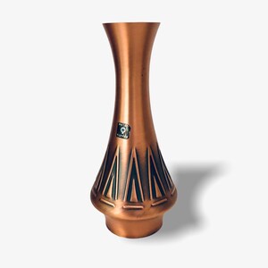 26 cm Mid Century copper vase Inca