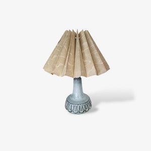 60s small grey Danish ceramic lamp