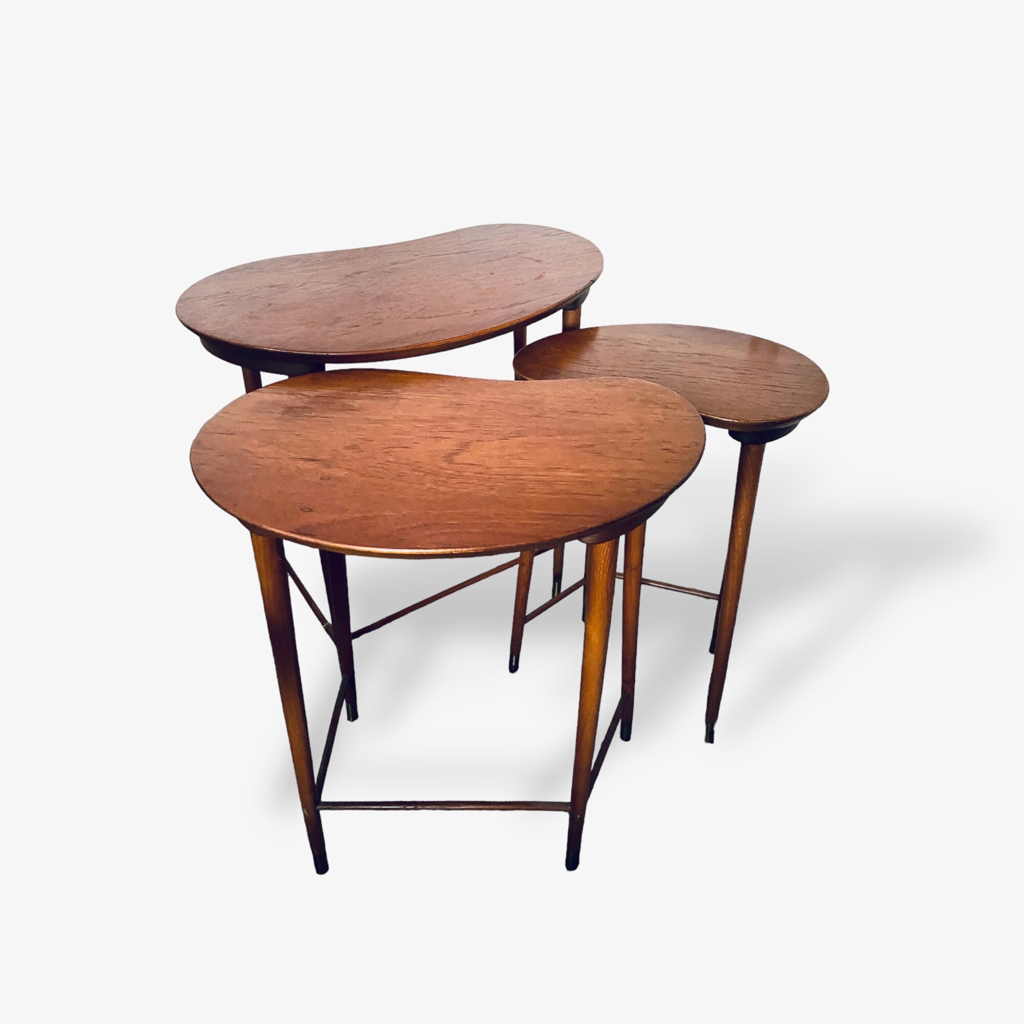 70s Danish Three-set Tables - Etsy