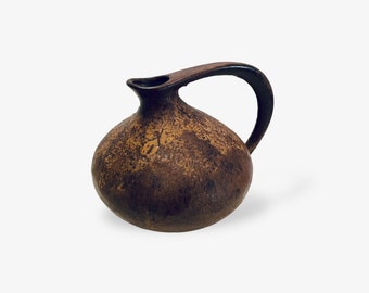 Ruscha Keramik のヴィンテージドイツ製ハンドル付き花瓶、モデル 313