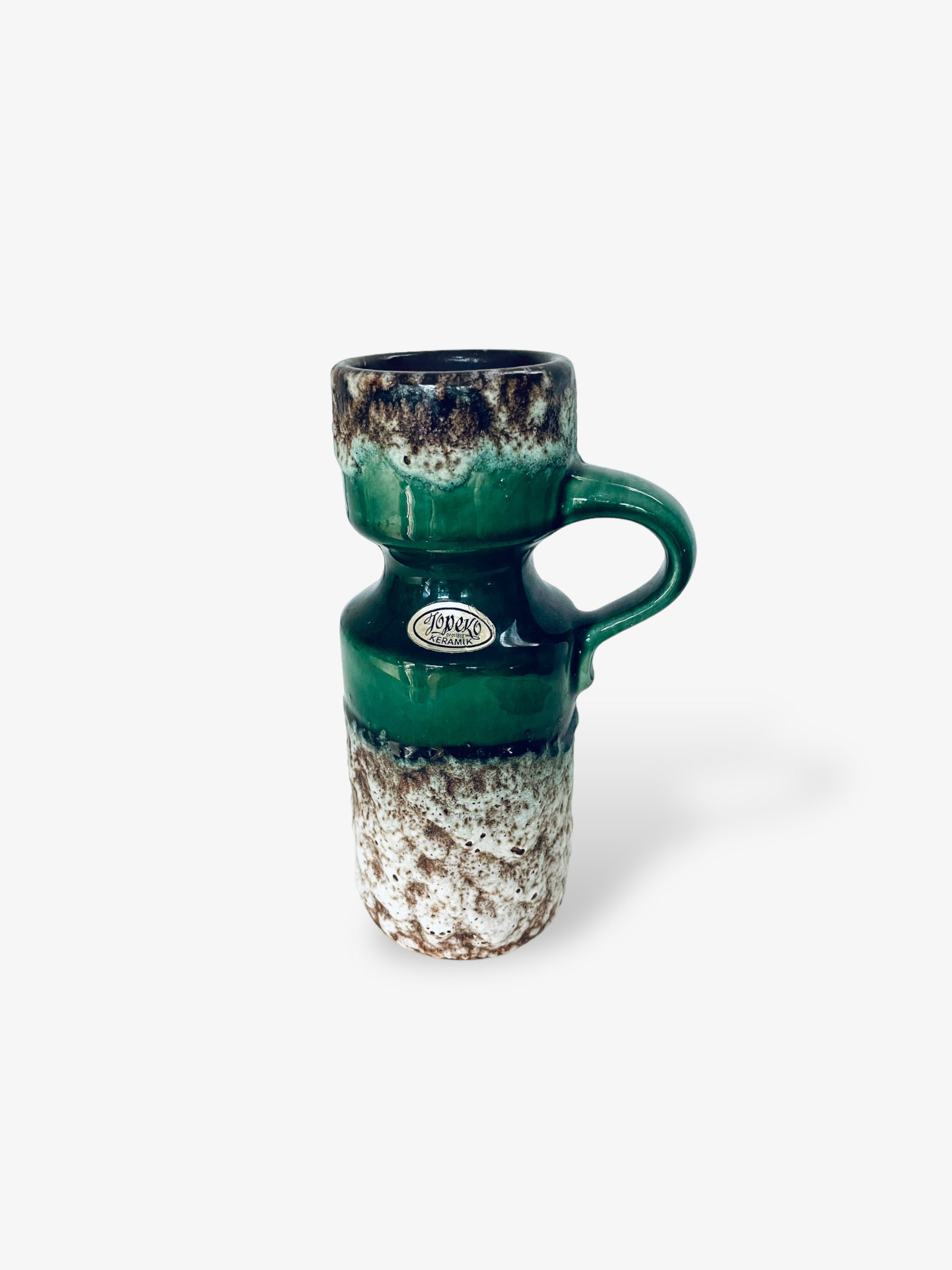 70s Green Fat Lava Vase by JOPEKO - Etsy