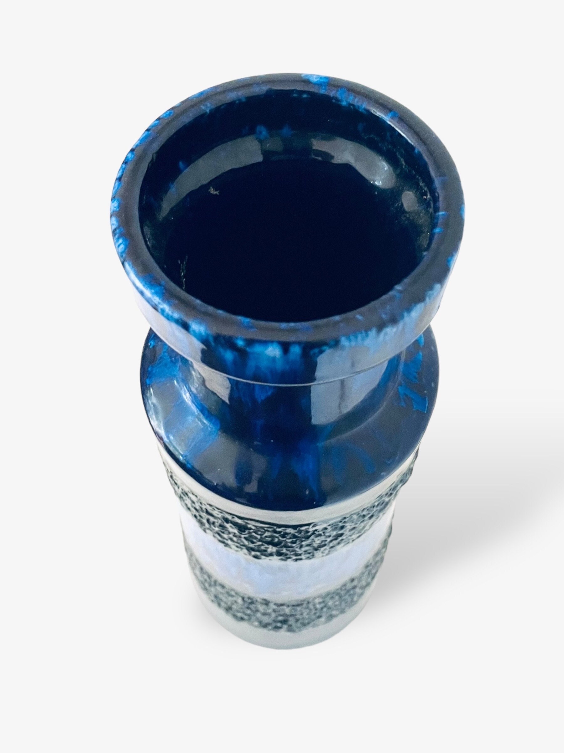 70er Jahre Fat Lava Vase blau / Scheurich - Etsy 日本