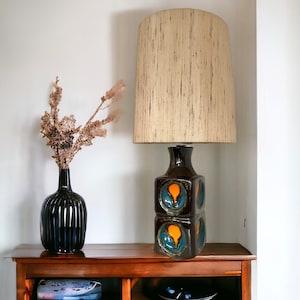Mid century ceramic lamp made in Denmark
