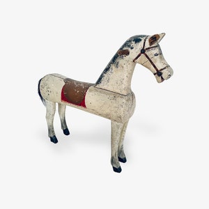 Antique wooden rocking horse