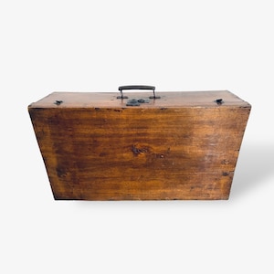 Antique travel trunk from France
