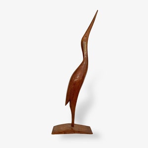Large Mid-Century Crane 38 cm