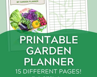 Garden Planner Printable | Gardening Logbook | Planting | Gardening Log | Garden Journal | Gardening Organizer | Gardening Binder