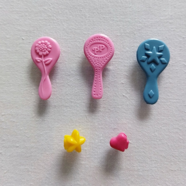 accessoires de remplacement vintage Polly Pocket pour les ensembles de cheveux Stylin '