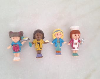 4. Muñecas réplica para sets vintage de Polly Pocket