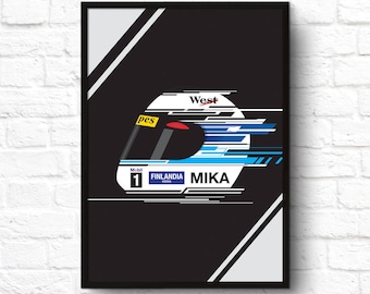 フィンランドの元レーシングF1ドライバー、ミカ・ハッキネンの直筆
