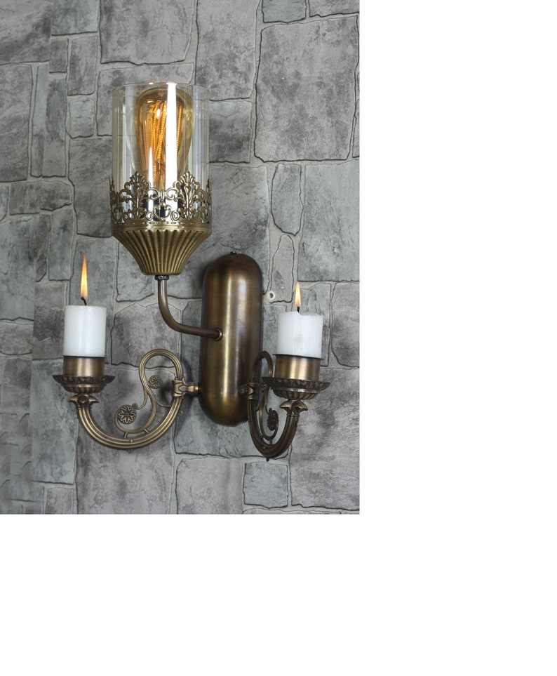 Mason Jar Sconce With Edison Bulb Image 0