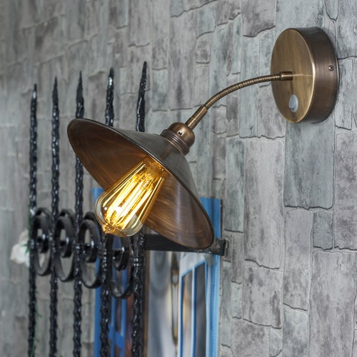 Flush Mount Wall Sconce, Metalic Wall shops Sconce, Plug-in Sconce, Bedside Lighting, Pendant Light, Bathroom Lighting, Hallway Lighting