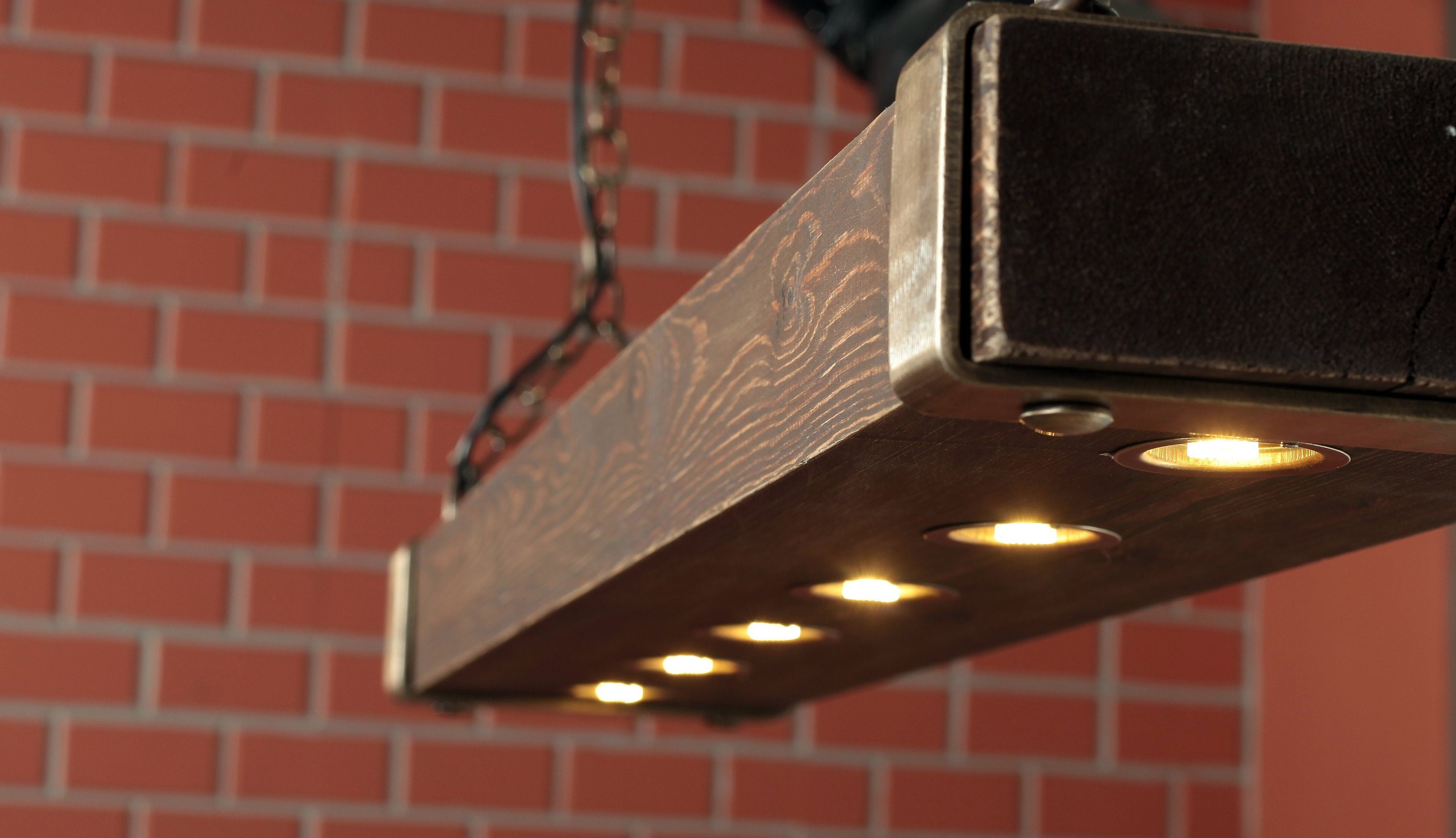 Rustic Lighting Reclaimed Wood Light Dining Room Light Lighting Fixture with LED and Rusted Chain Pool Table Light Restaurant Light