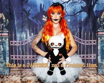 PATRÓN de muñeca de crochet Bone Baby. Este es un PATRÓN, no un artículo terminado.