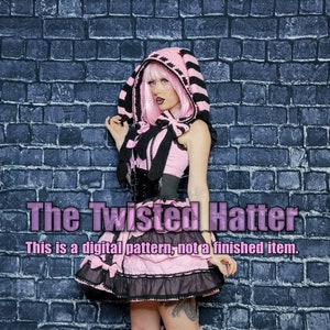 Kawaii Twisted Rabbit Hood Pattern. This is a digital pattern, not a finished item. image 8