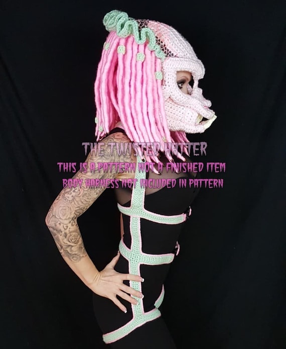 Preya Mask Crochet Hat Pattern (you Are Buying a Pattern, Not