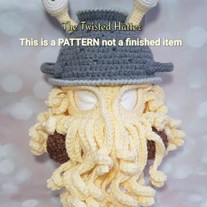 Captain Von Pasta crochet Mask PATTERN please read entire description before purchase image 3