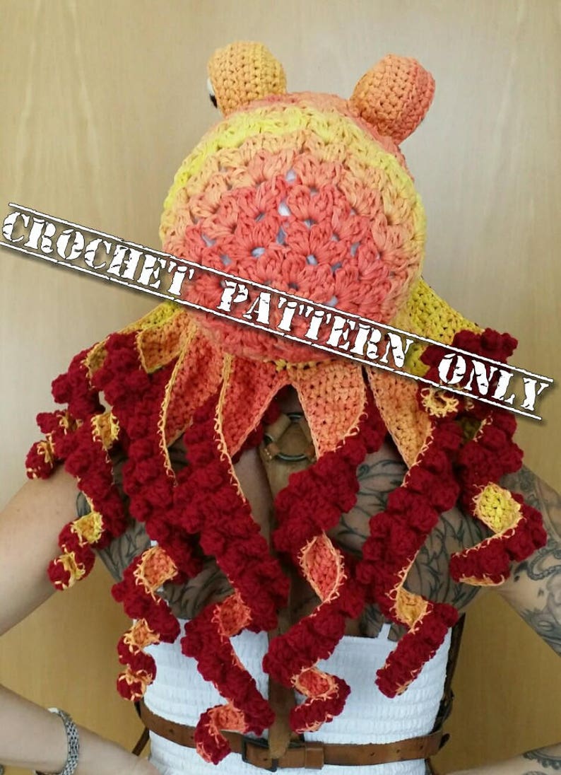 Updated Crochet Octopus Hat Aka Twisted Kraken PATTERN pls read description before buying image 3