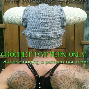 Dragonborn Helmet Crochet PATTERN please read descriptions before ordering image 3