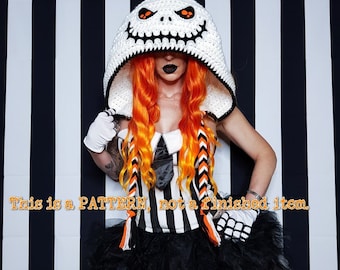Bone Daddy Hood crochet PATTERN (this is a digital pattern, not a finished item)