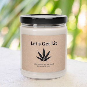 Let&#39;s Get Lit Candle, Stoner Gift