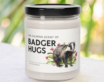 Badger Hugs Candle: Calming Scent, Soy Wax Blend