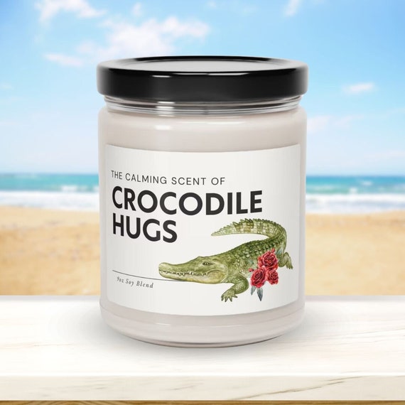 Calming Scent of Crocodile Hugs, Crocodile Lover Gift, Animal Lover, Reptile Decor