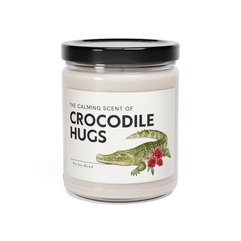Calming Scent of Crocodile Hugs, Crocodile Lover Gift, Animal Lover, Reptile Decor image 5