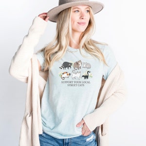 Support Your Local Street Cats Shirt, Skunk, Feral Cats, Raccoon