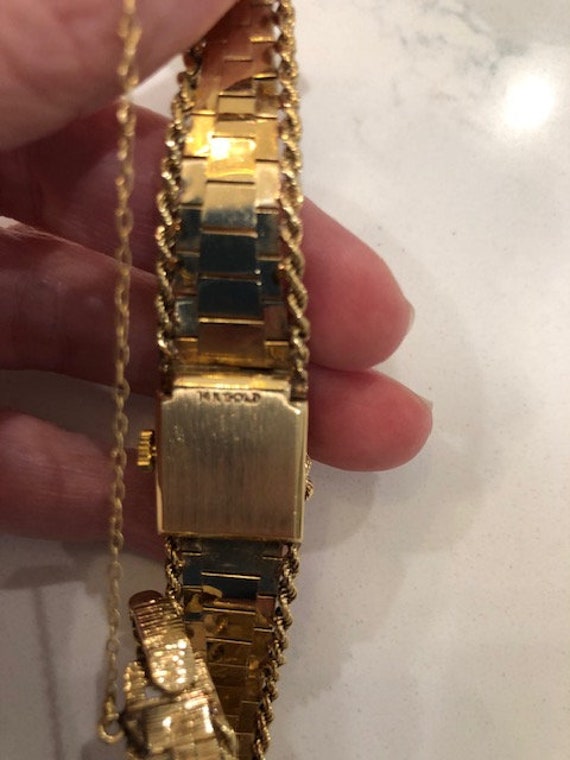 Bulova 18k gold nugget watch hot sale
