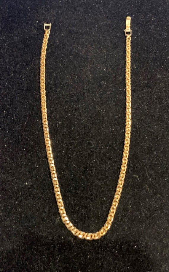 Gold Toned Chain Necklace - image 1
