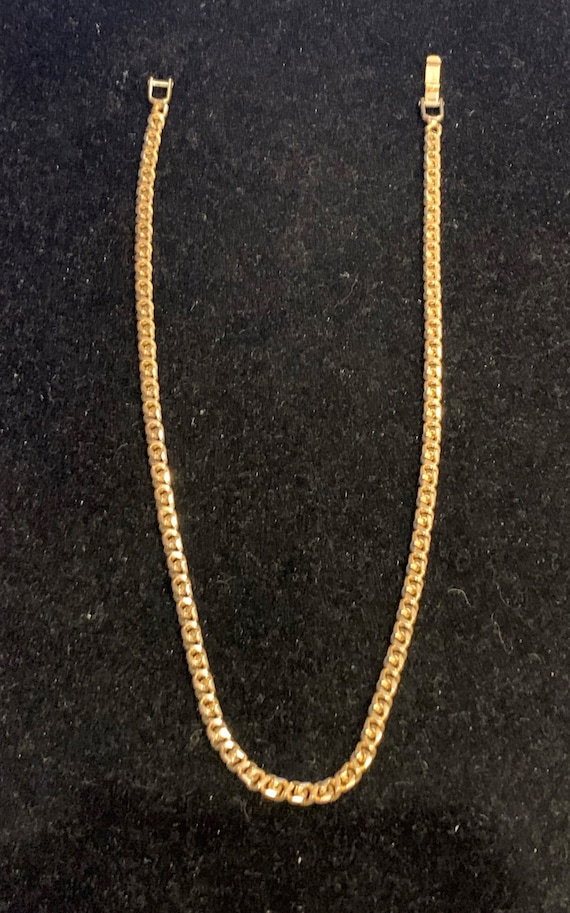 Gold Toned Chain Necklace - Etsy
