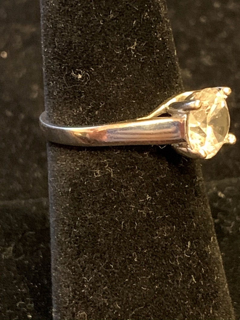 Round Cut Cubic Zirconia Ring