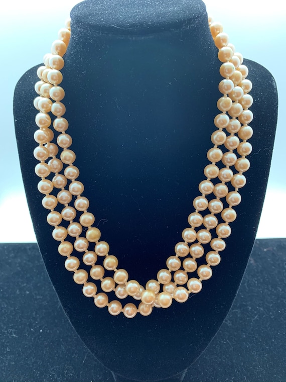 Long Strand Simulated Pearl Necklace
